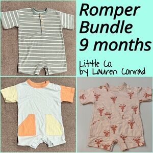 Little Co. by Lauren Conrad Infant Romper Bundle 9 months